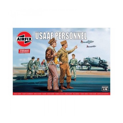 USAAF PERSONNEL WWII - 1/72 SCALE - AIRFIX VINTAGE CLASSICS 00748V